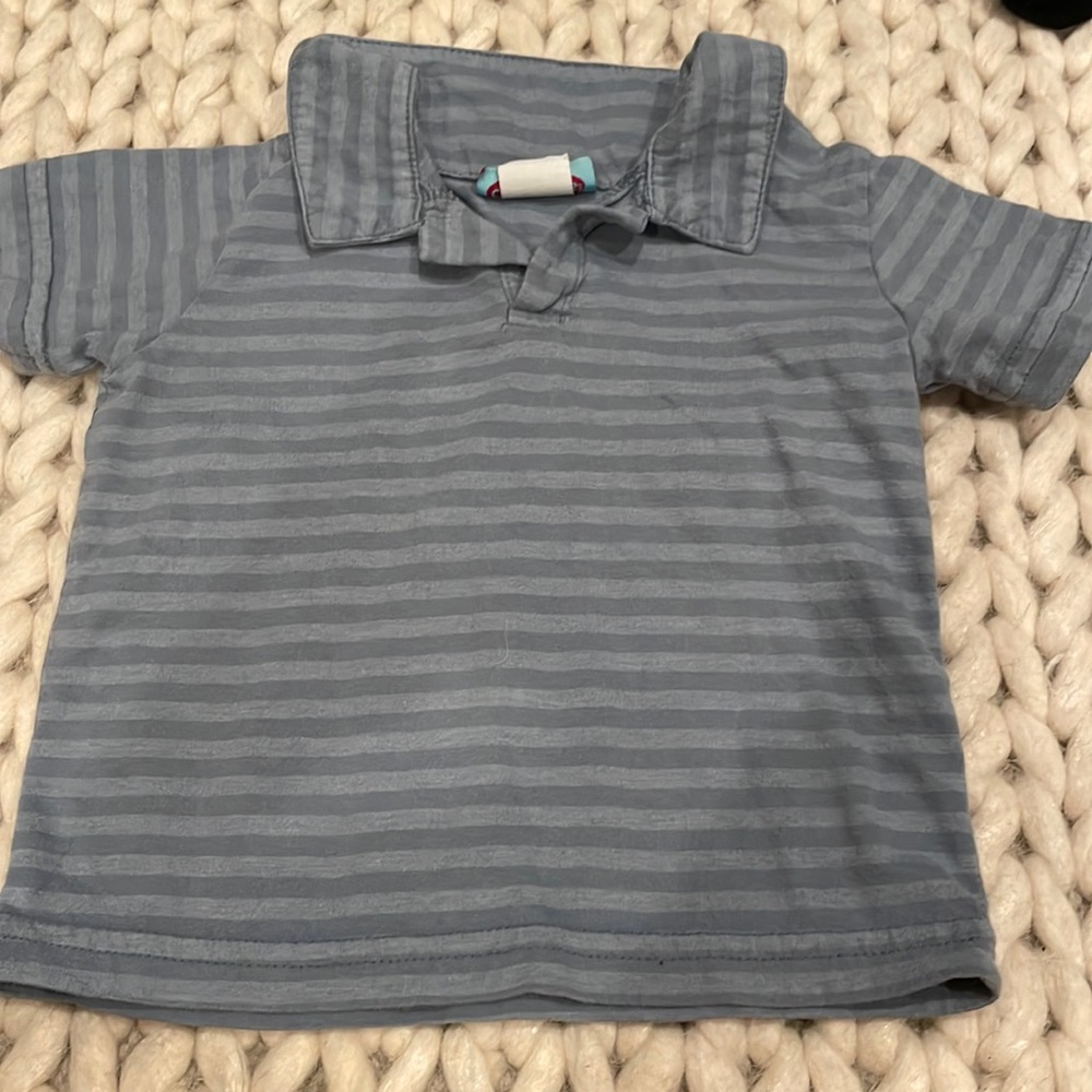 Cory threads collared, short sleeve shirt